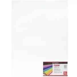Goma Eva Estándar, Tam. 50 cm x 70 cm, 2 mm, Pack x 10 h. Blanco
