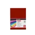 Goma Eva Estándar, Tam. Oficio, 2 mm, Pack x 10 h. Rojo Vino