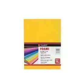 Goma Eva Estándar, Tam. Oficio, 2 mm, Pack x 10 h. Naranja Claro