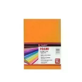 Goma Eva Estándar, Tam. Oficio, 2 mm, Pack x 10 h. Naranja
