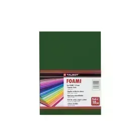 Goma Eva Estándar, Tam. Oficio, 2 mm, Pack x 10 h. Verde Oscuro