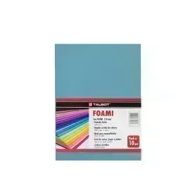 Goma Eva Estándar, Tam. Oficio, 2 mm, Pack x 10 h. Azul Cielo