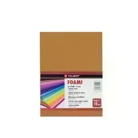 Goma Eva Estándar, Tam. Oficio, 2 mm, Pack x 10 h. Crema