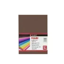 Goma Eva Estándar, Tam. Oficio, 2 mm, Pack x 10 h. Marrón