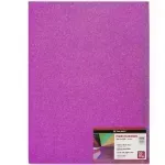 Goma Eva Glitter, Tam. 50 cm x 70 cm, 2 mm, Pack x 10 h. Fucsia 