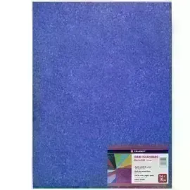 Goma Eva Glitter, Tam. 50 cm x 70 cm, 2 mm, Pack x 10 h. Azul
