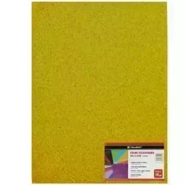 Goma Eva Glitter, Tam. 50 cm x 70 cm, 2 mm, Pack x 10 h. Dorado Claro 
