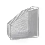 Revistero, Magazine Holder x 3, Plateado, 1 Und.