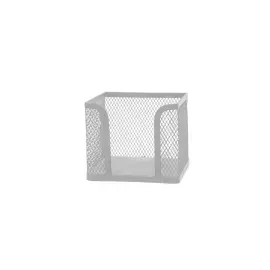 Porta Notas Adhesivas/Papeles, Plateado, 1 Und.
