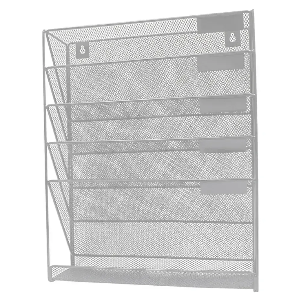 Organizador de Pared, Plateado, 1 Und.