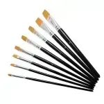Pinceles, Nylon Planos, Nro. 16, Caja x 12 Unds.