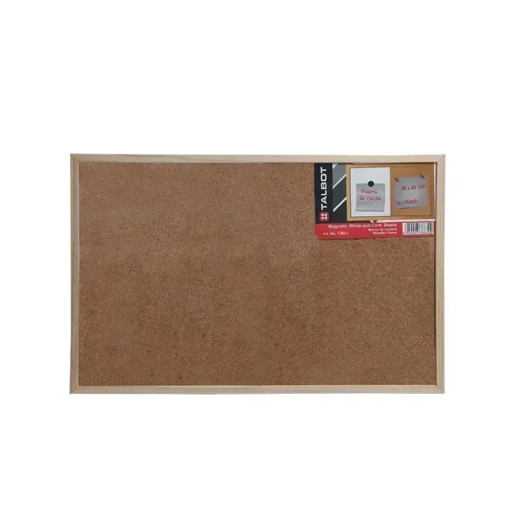 Pizarra de Corcho, 40 cm x 60 cm (15.7" x 23.6"), 1 Und.