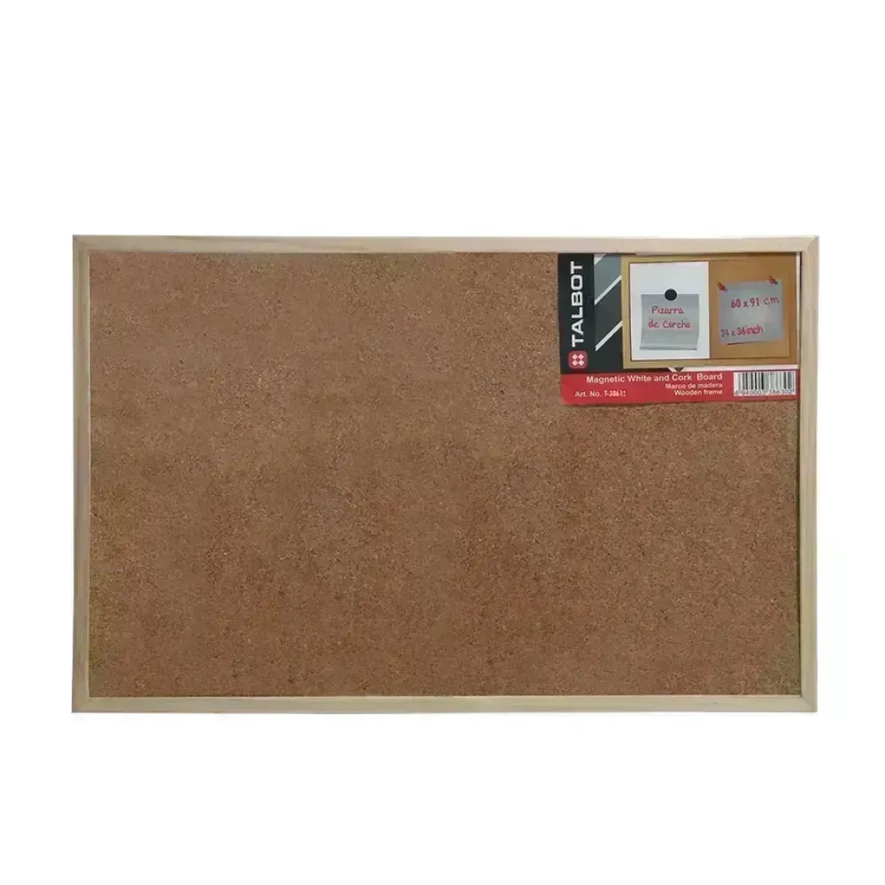 Pizarra de Corcho, 60 cm x 91 cm (24" x 36"), 1 Und.