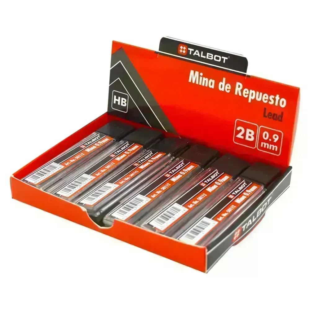 Minas, HB, 0.9 mm, Caja x 12 tubos
