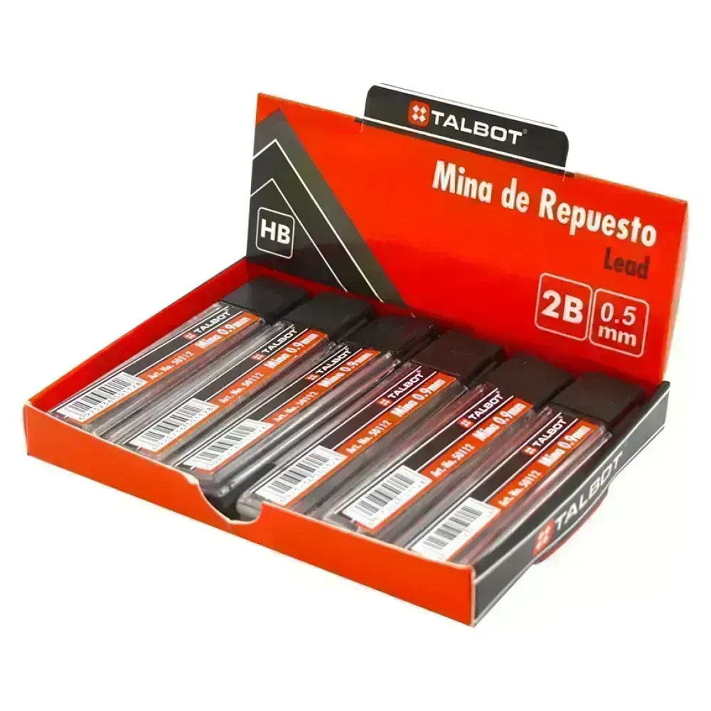 Minas, HB, 0.5 mm, Caja x 12 tubos