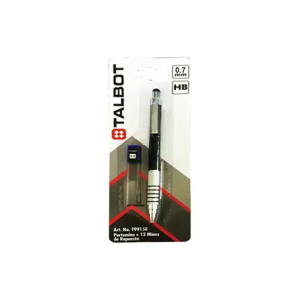Portaminas, Tecno, 0.7 mm, Blister x 1 Und. + Minas