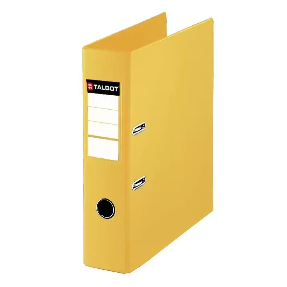 Achivador de Palanca PVC, L/Ancho, Oficio, Amarillo, 1 Und