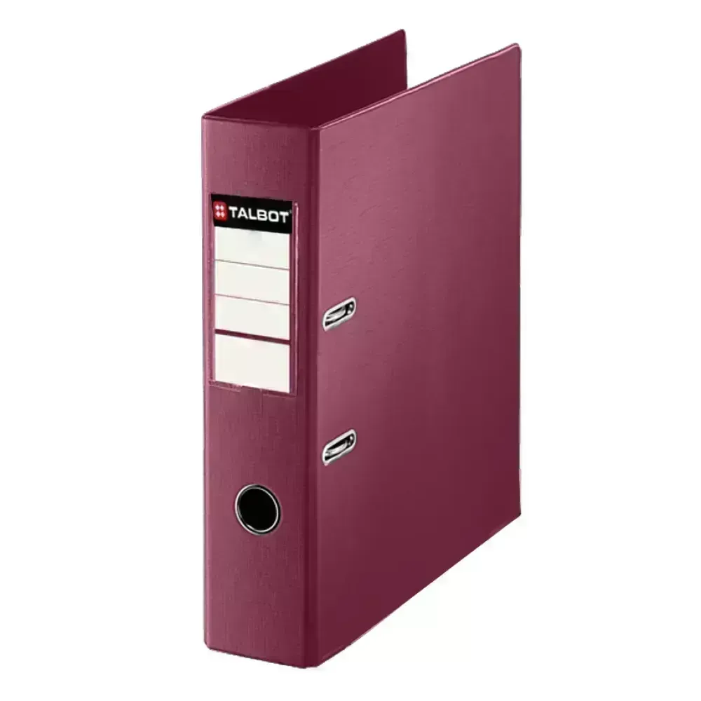 Achivador de Palanca PVC, L/Ancho, Oficio, Guindo, 1 Und