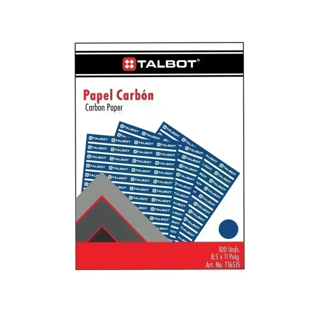 Papel Carbonico, Tam. Carta, Azul, Caja x 100 h. 
