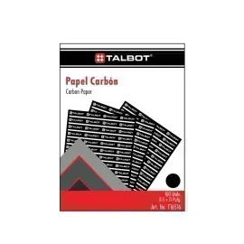 Papel Carbonico, Tam. Carta, Negro, Caja x 100 h. 