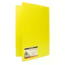 Folder, Doble Tapa con Clip, Tam. Oficio. Col. Amarillo, 1 Und. 