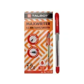 Bolígrafo, Maxwriter, 0.5, Rojo, Caja x 12 Unds.