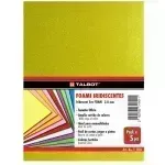 Goma Eva Iridescent Glitter, Tam. Oficio, 2 mm, Pack x 10 h.  Amarillo