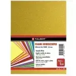 Goma Eva Iridescent Glitter, Tam. Oficio, 2 mm, Pack x 10 h.  Naranja Tumbo