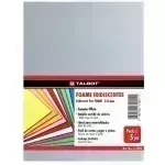 Goma Eva Iridescent Glitter, Tam. Oficio, 2 mm, Pack x 10 h.  Blanco