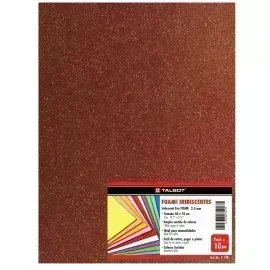 Goma Eva Iridescent Glitter, Tam. 50 cm x 70 cm, 2 mm, Pack x 10 h.  Rojo