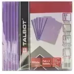 Flip Plástico, Tam. Oficio, Morado, Pack x 6 Unds.