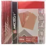 Flip Plástico, Tam. Oficio, Rojo, Pack x 6 Unds.