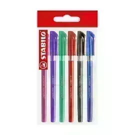 Bolígrafo, Excel 828NF, Punta Aguja 0.38 mm, cuerpo opaco, Pack x 6 Unds. 6 Colores Surtidos