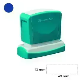 Estructura, para Sello, Azul, 13x49mm, 1 Und. 