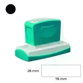 Estructura, para Sello, Negro, 28x78mm, 1 Und. 