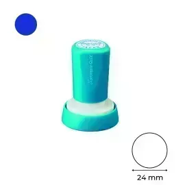 Estructura, para Sello, Azul, Circular 24mm, 1 Und. 