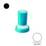 Estructura, para Sello, Negro, Circular 24mm, 1 Und. 