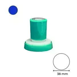 Estructura, para Sello, Azul, Circular 38mm, 1 Und. 