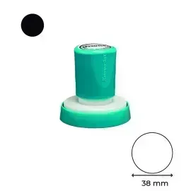 Estructura, para Sello, Negro, Circular 38mm, 1 Und. 