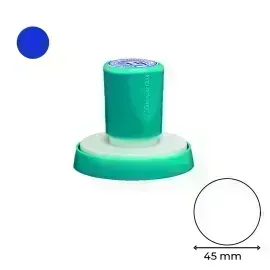 Estructura, para Sello, Azul, Circular 45mm, 1 Und. 