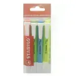 Resaltador, Swing Cool, Punta Biselada 1.0-4.0 mm, Pack x 4 Unds. Colores Surtidos