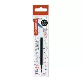 Refill para Rollerball Retractil, Palette, Punta Fina 0.4 mm, Negro, Pack x 1 Und. 