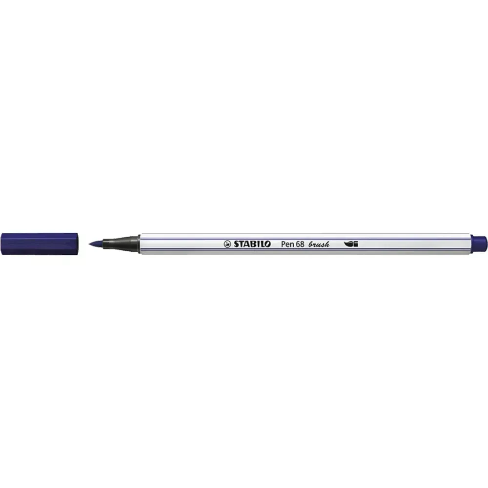 Marcador, Pen 68 Brush, Punta Pincel Flexible, Azul Prusia, Unidad