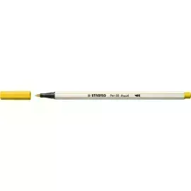 Marcador, Pen 68 Brush, Punta Pincel Flexible, Amarillo, Unidad