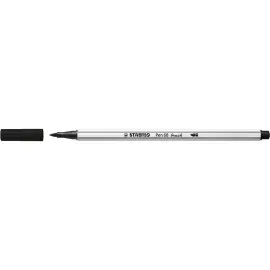 Marcador, Pen 68 Brush, Punta Pincel Flexible, Negro, Unidad
