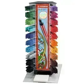 Marcador, Pen 68, Punta 1.0 mm, Exhibidor x 240 Unds. 20 Colores Surtidos