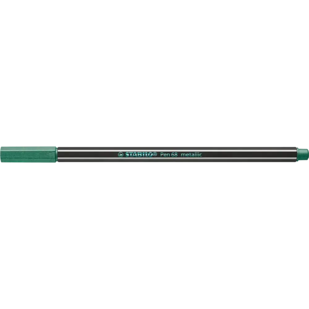 Marcador, Pen 68 Metallic, Punta 1.4 mm, Verde Metálico, Unidad