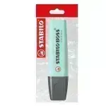 Resaltador, Boss, Punta Biselada 2.0-5.0 mm, Colores Pastel, Toque de Turquesa, Pack x 1 Und.