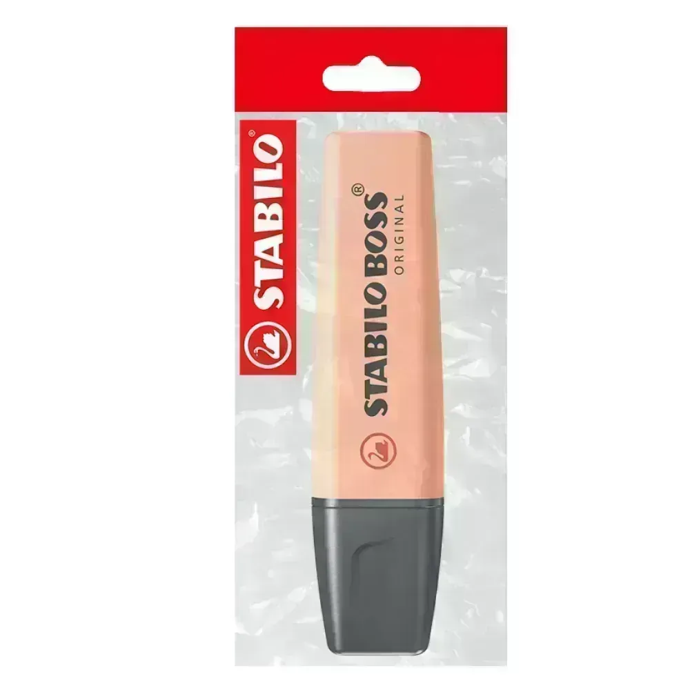 Resaltador, Boss, Punta Biselada 2.0-5.0 mm, Colores Pastel, Durazno Cremoso, Pack x 1 Und.