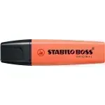 Resaltador, Boss, Punta Biselada 2.0-5.0 mm, Colores Pastel, Rojo Coral Suave, Unidad